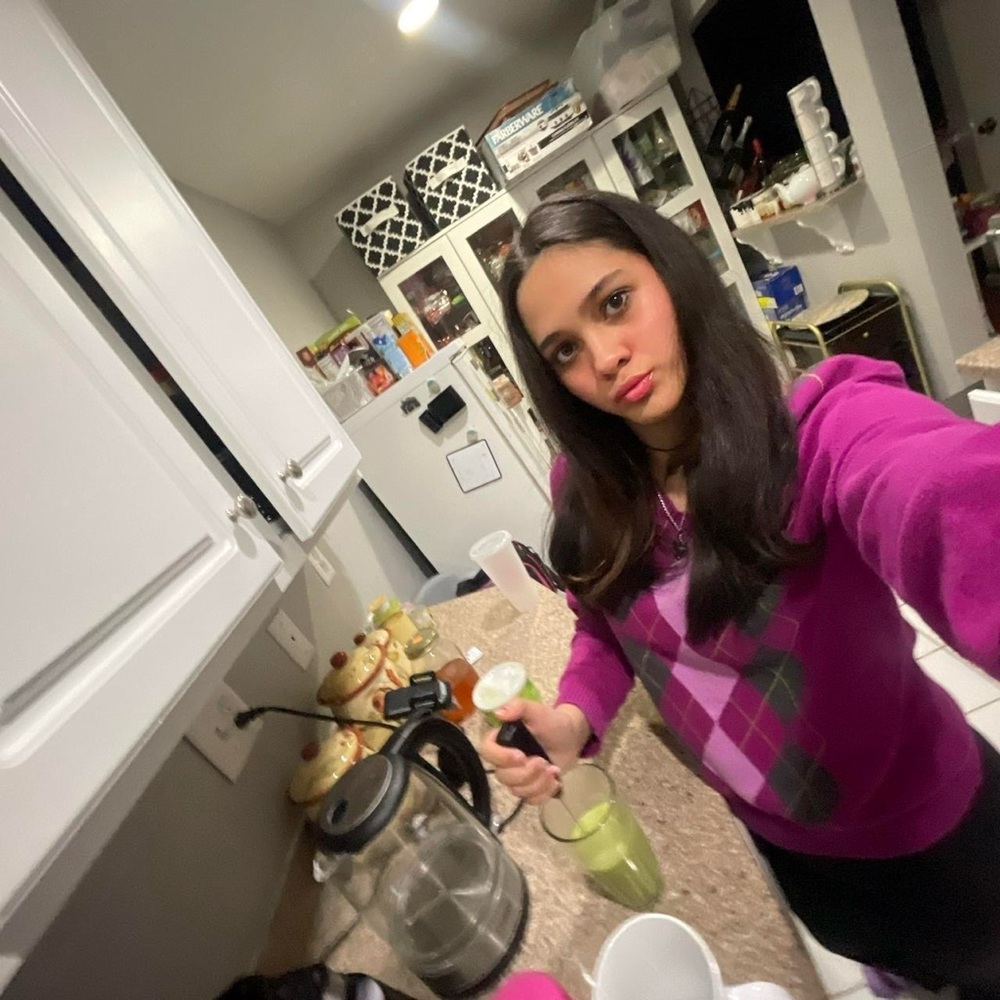 Purple Argyle Sweater